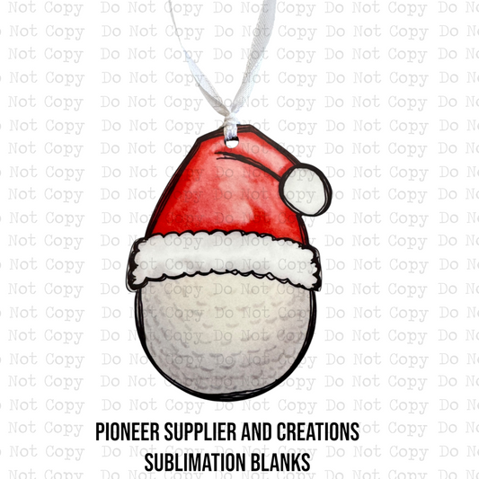 Santa Hat Sports Ornament Sublimation Blanks | MM