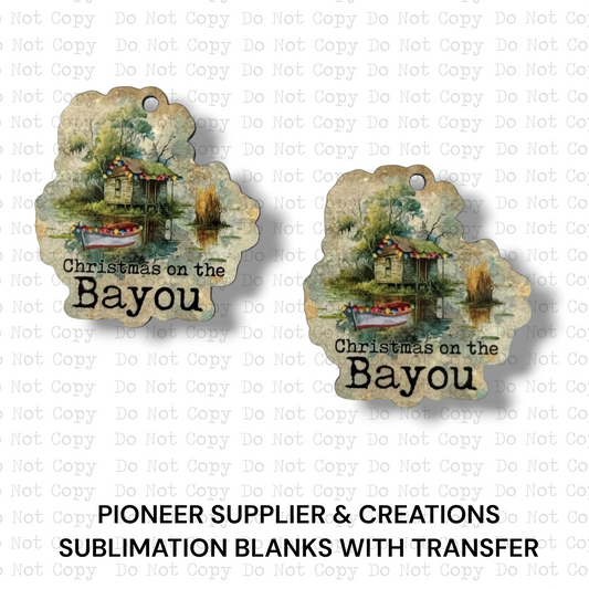 Bayou Christmas Mini Ornaments Sublimation Blank | Set of 2