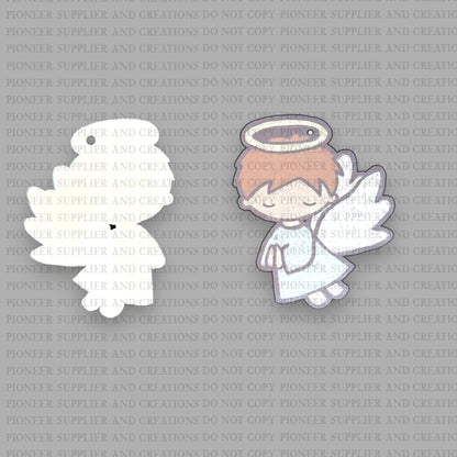 Angel Chalk Boy Ornament Sublimation Blank and Transfer | Exclusive