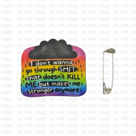 Makes Me Stronger Lapel Pin Sublimation Blank Kit | Set of 2 TRS