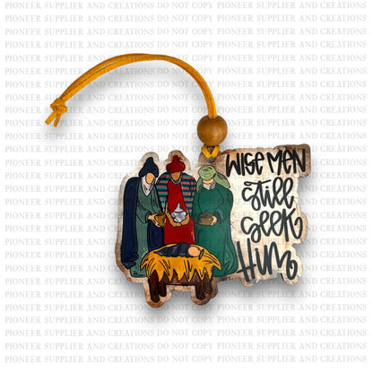 Wise Men Still Seek Him Ornament Sublimation Blank and Transfer | Exclusive