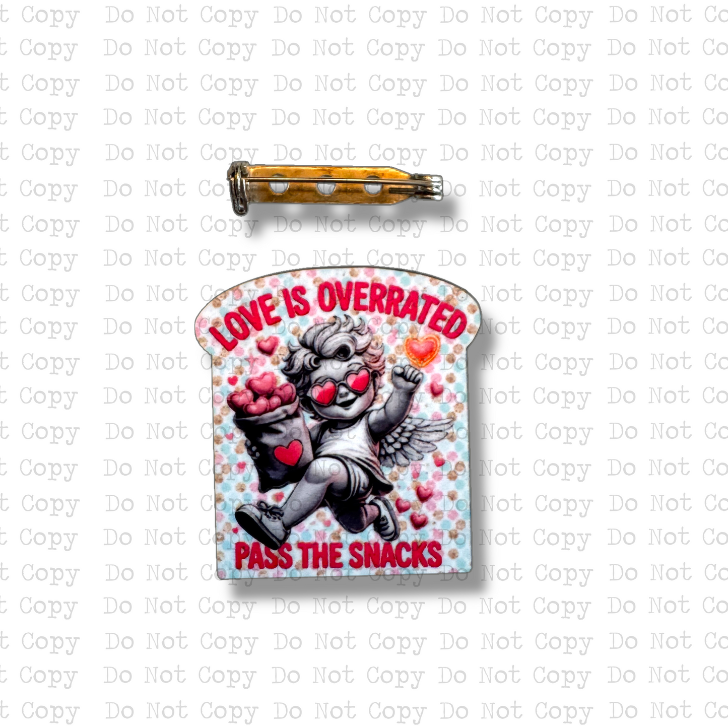 Pass The Snacks Lapel Pin Sublimation Blank Kit | Set of 2