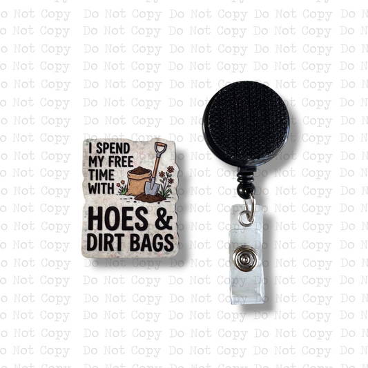 Dirtbag and Hoes Garden Badge Button Sublimation Blank | Set of 2