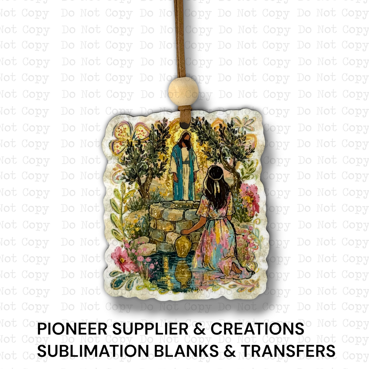 Woman at the Well Ornament Sublimation Blank | SSD