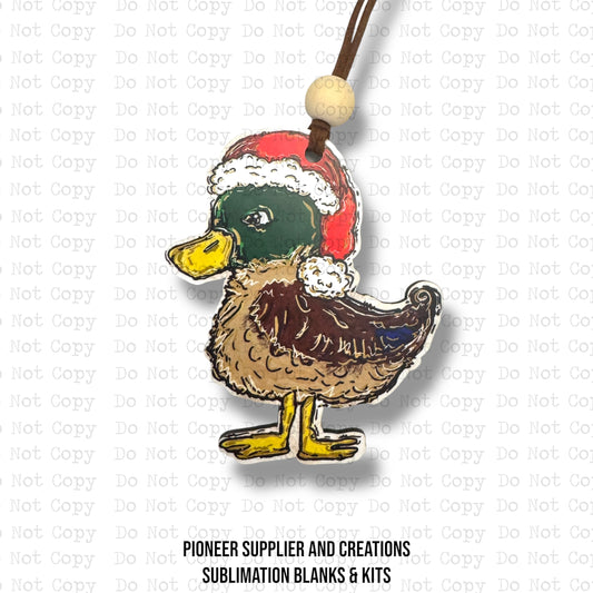 Christmas Duck Ornament Sublimation Blank
