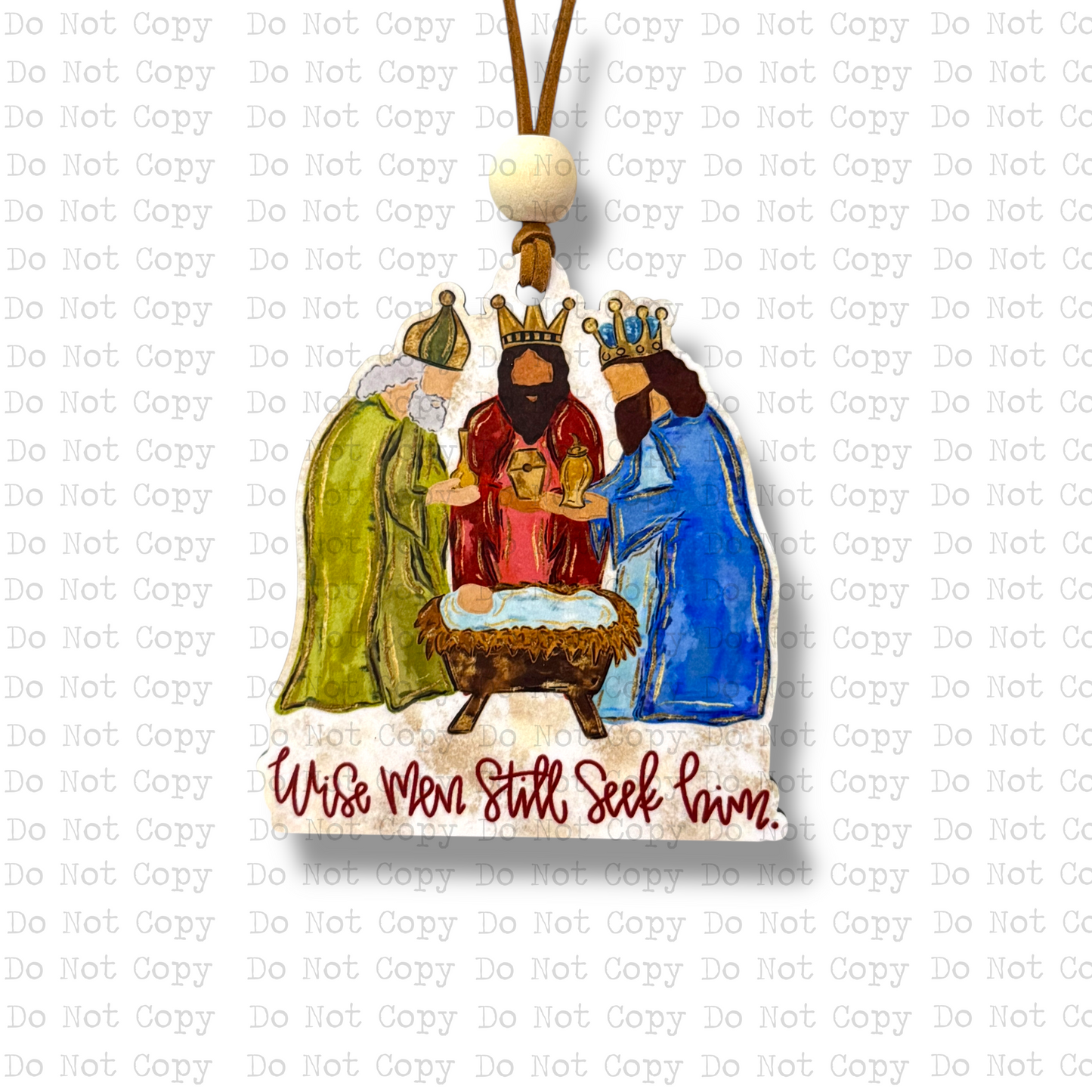 Wise Men Hand-drawn Ornament Sublimation Blank
