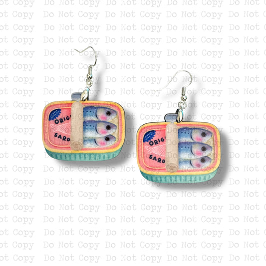 Sardine Can Earring Sublimation Blank Kit