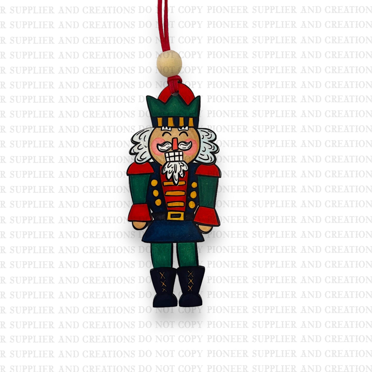 Traditional Nutcracker Ornament Sublimation Blank TRANSFER OPTION | Exclusive Alicia Ray Art