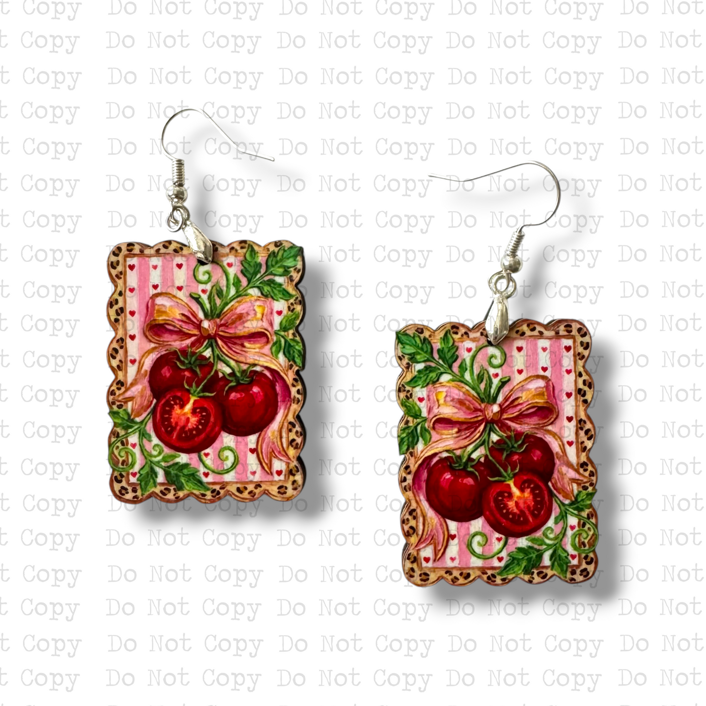 Tomatoes Earring Sublimation Blank Kits