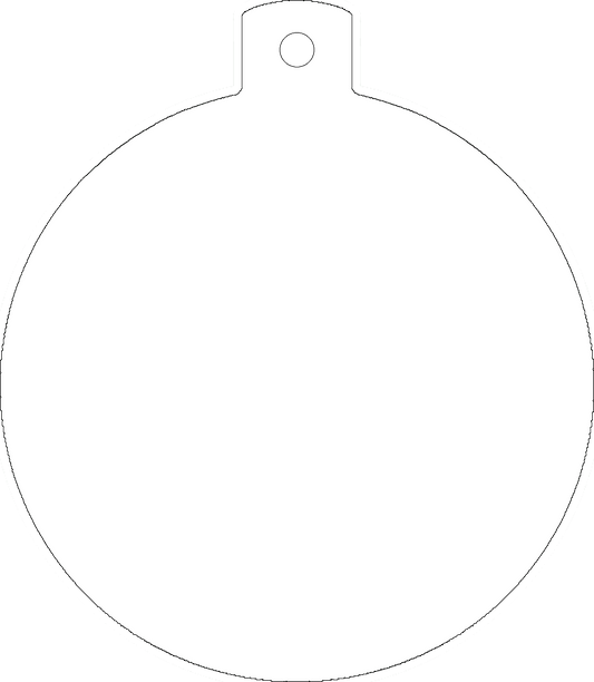 Christmas Ball Ornament Sublimation Blank
