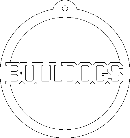 Custom Bulldogs Earring Sublimation Blanks