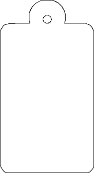 Custom Hughes Vertical Rectangle Earring Sublimation Blanks