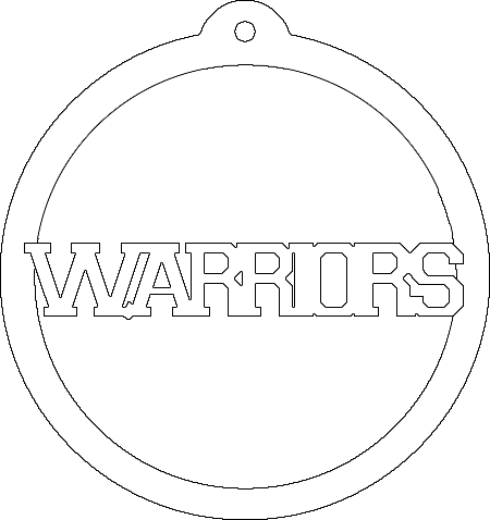 Custom Warriors Earring Sublimation Blanks