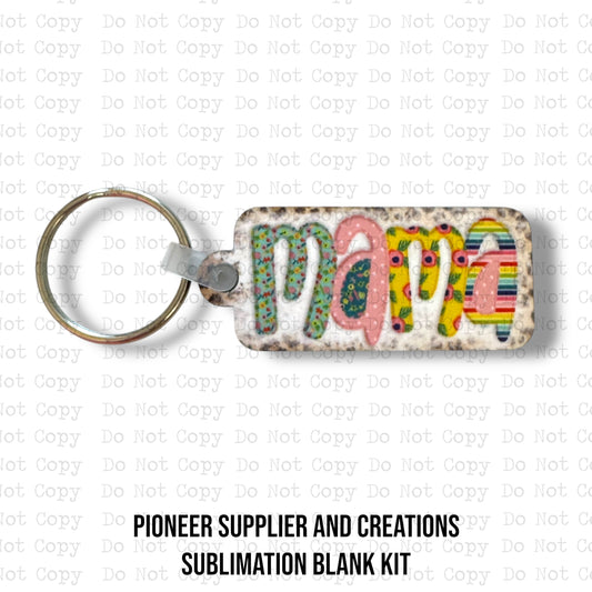 Spring Mama Keychain Sublimation Blank Kit