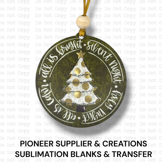 All Is Bright Ornament Sublimation Blank | ARA