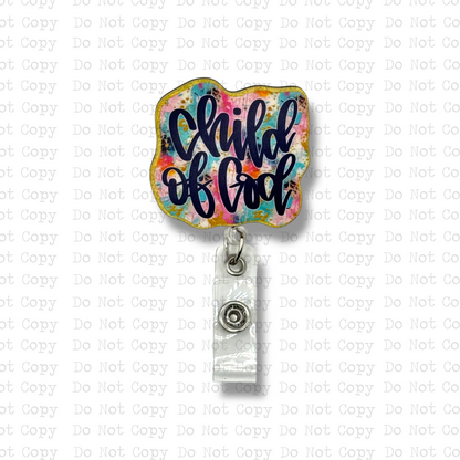 Child Of God Badge Button Sublimation Blank | Set of 2 CRC