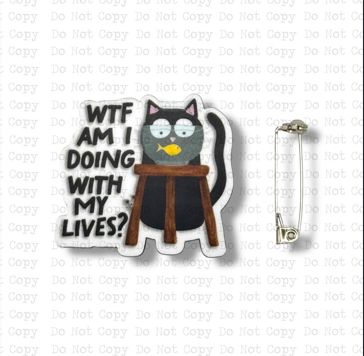 What Am I Doing With My Lives Lapel Pin Sublimation Blank Kit | Set of 2 TRS