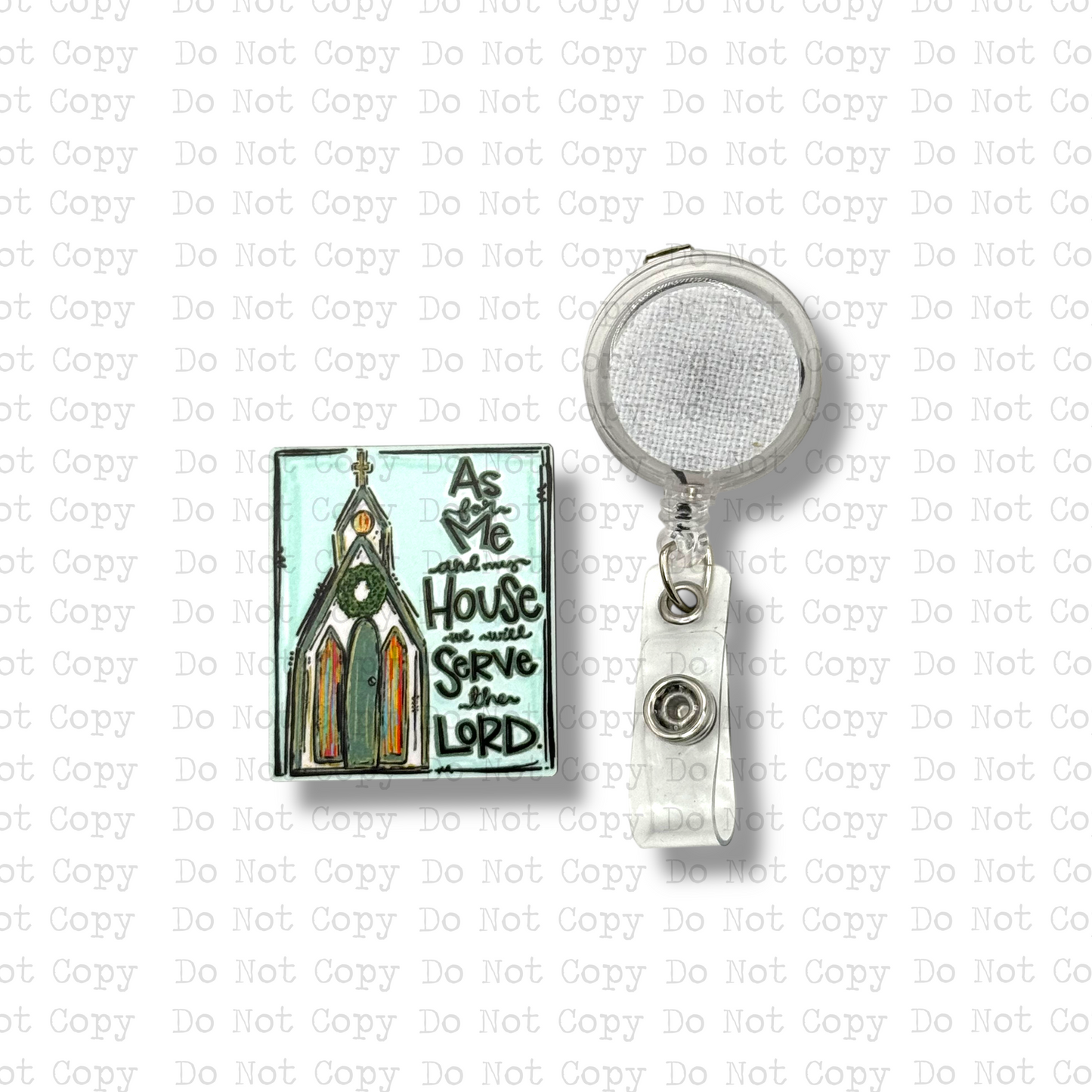 Serve The Lord Badge Button Sublimation Blank | Set of 2 G&M