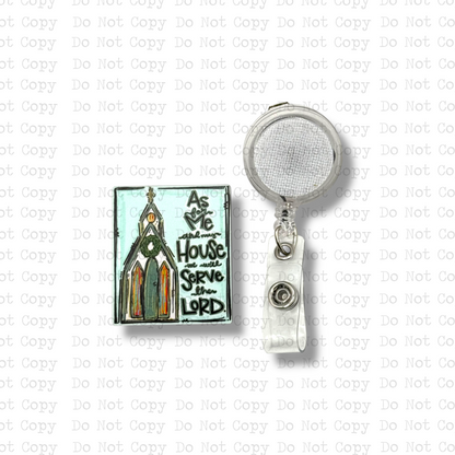 Serve The Lord Badge Button Sublimation Blank | Set of 2 G&M