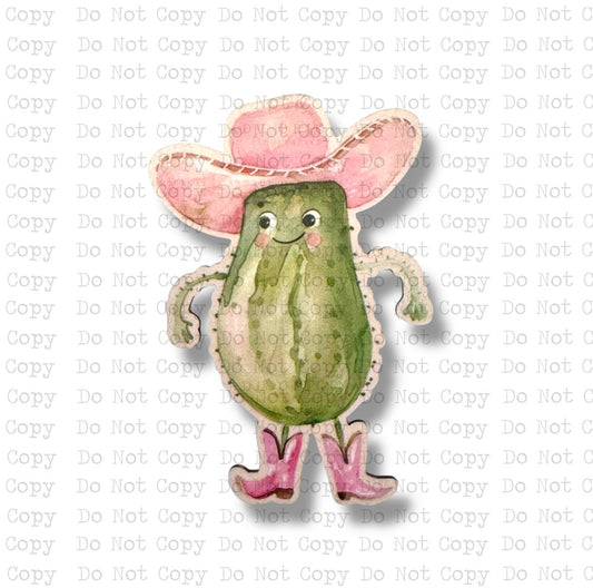 Cowgirl Pickle Magnet Sublimation Blank Kit