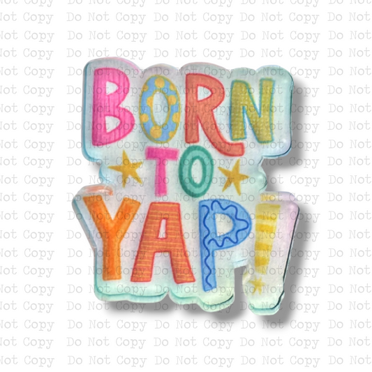 Born To Yap Lapel Pin Sublimation Blank Kit | Set of 2 TCC