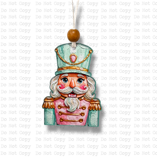 Hand-Painted Nutcracker Ornament Sublimation Blank