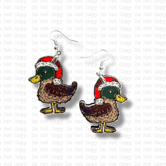 Christmas Duck Earring Sublimation Blank Kit