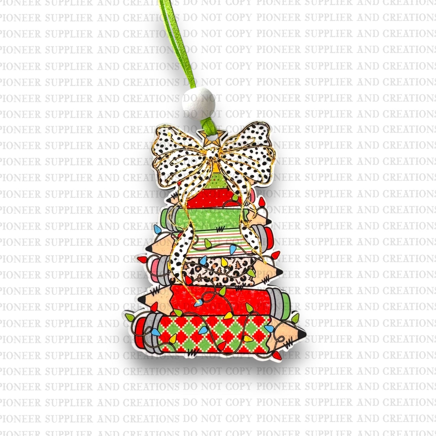 Christmas Pencil Tree Ornament Sublimation Blank and Transfer | Exclusive