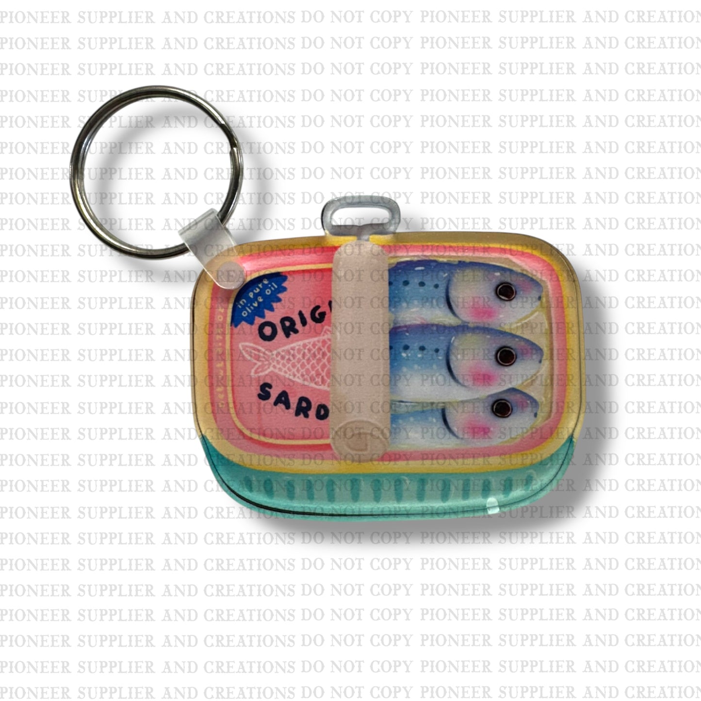 Sardine Can Keychain Sublimation Blank Kit