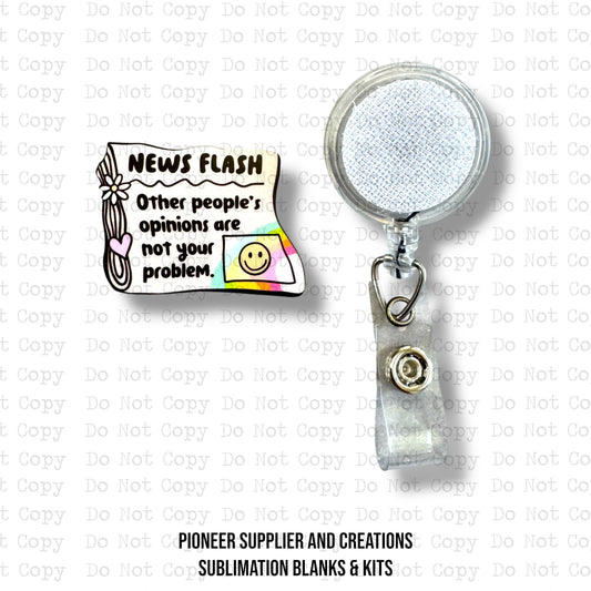 News Flash Badge Button Sublimation Blank | Set of 2 TRS