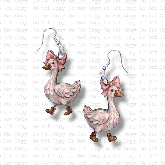 Whimsical Goose Earring Sublimation Blank Kit
