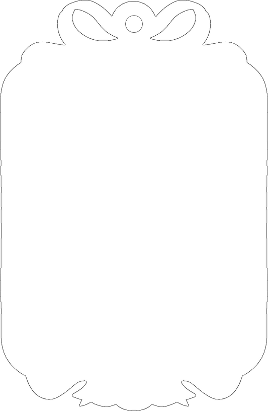 Dainty Christmas Tree Ornament Sublimation Blank ONLY