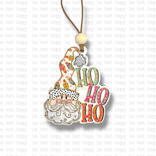 Ho Ho Ho Santa Nutcracker Ornament Sublimation Blank