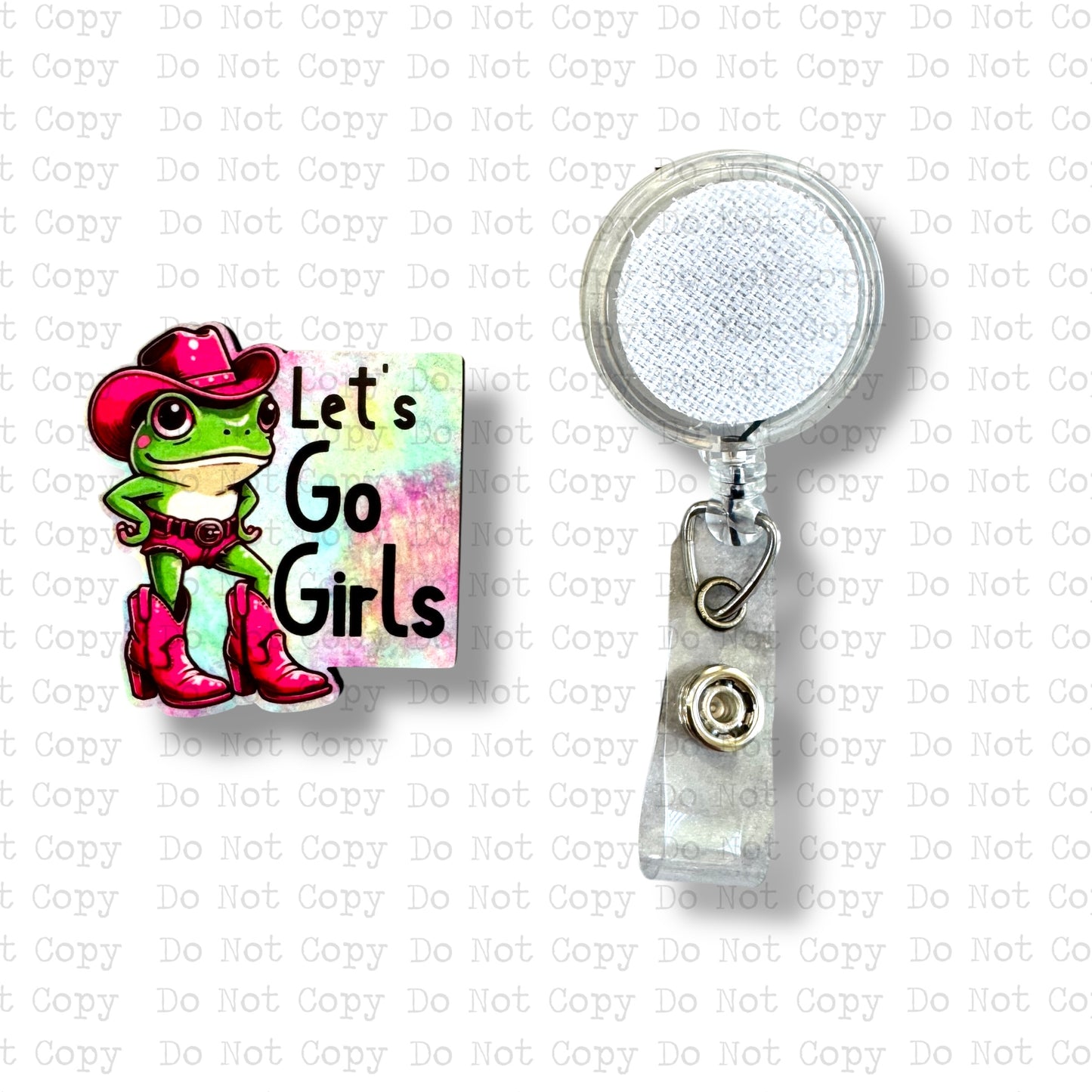 Lets Go Girls Badge Button Sublimation Blank