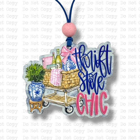 Thrift Store Chic Car Charm Sublimation Blank | CRC