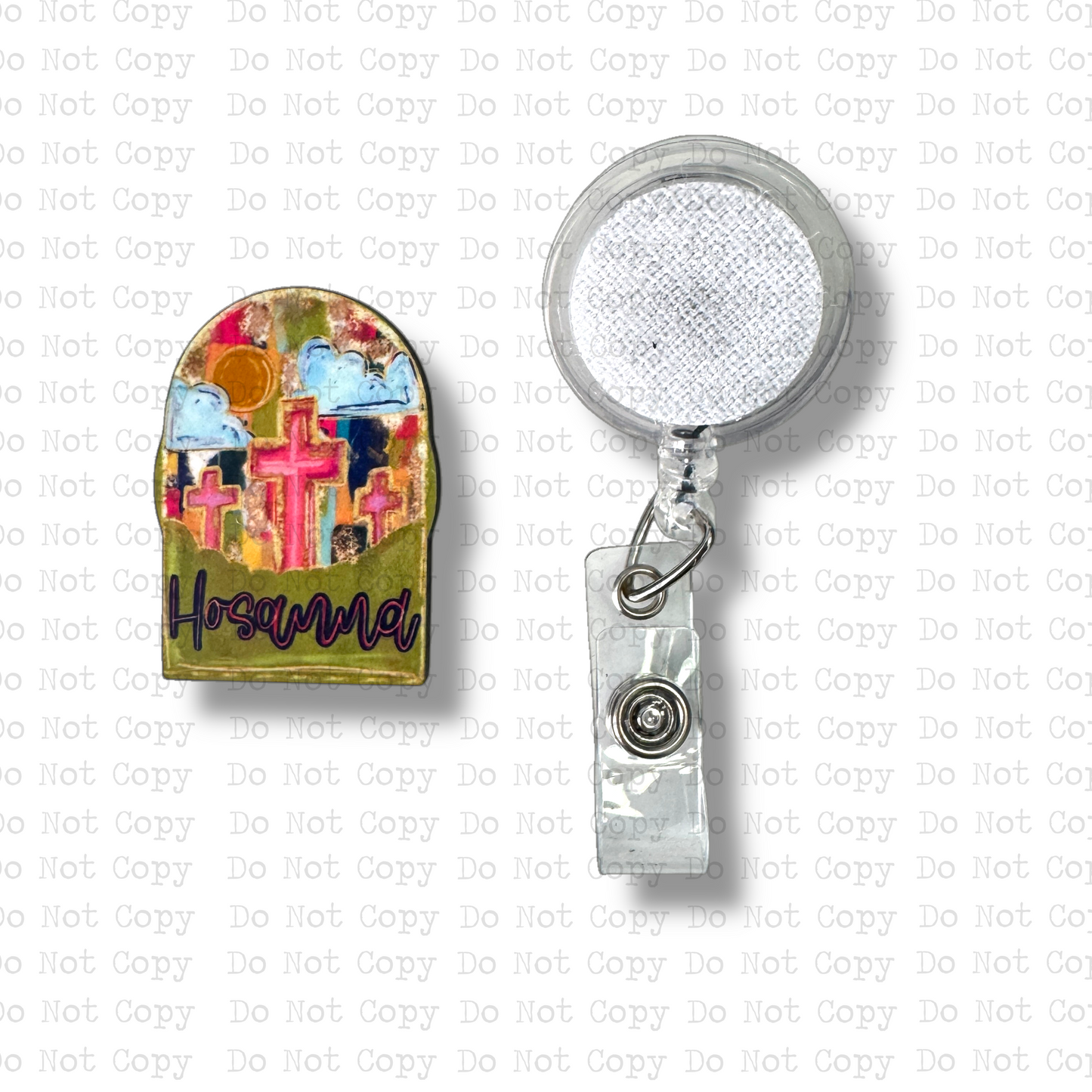 Hosanna Badge Button Sublimation Blank | Set of 2