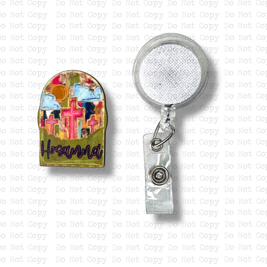 Hosanna Badge Button Sublimation Blank | Set of 2
