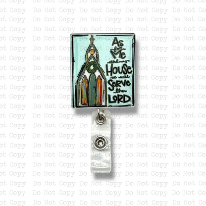 Serve The Lord Badge Button Sublimation Blank | Set of 2 G&M