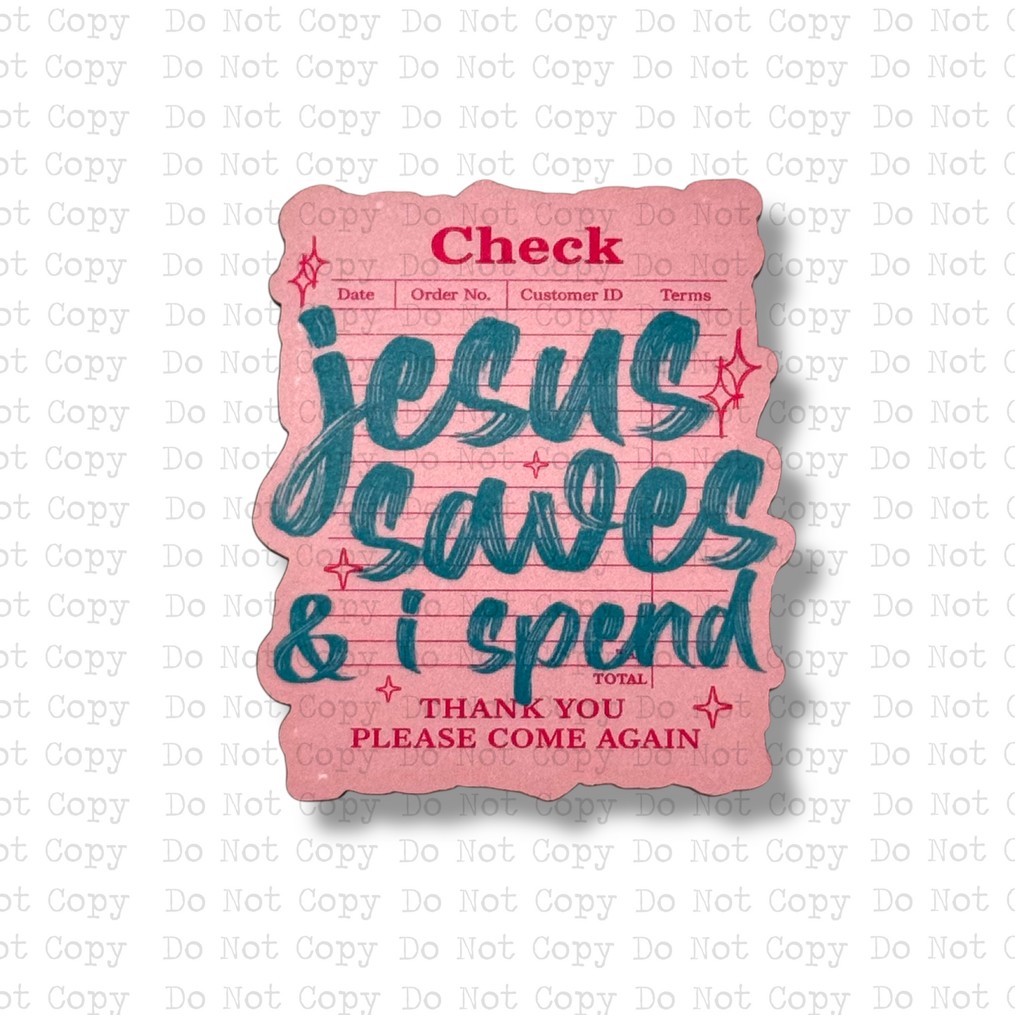 Jesus Saves I Spend Magnet Sublimation Blank Kit | SD