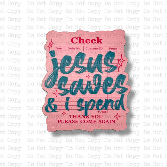 Jesus Saves I Spend Magnet Sublimation Blank Kit | SD