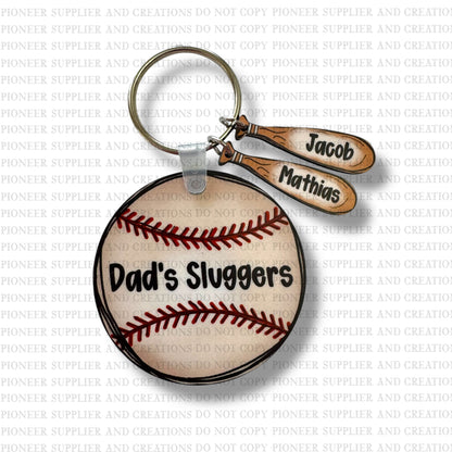 Baseball | Softball Keychain | Add-On Bat Sublimation Blanks