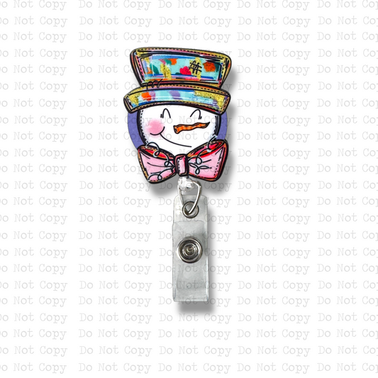 Funky Snowman Badge Button Sublimation Blank | Set of 2 SSD
