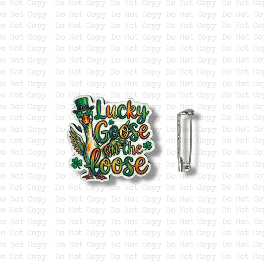 Lucky Goose Lapel Pin Sublimation Blank Kit | Set of 2