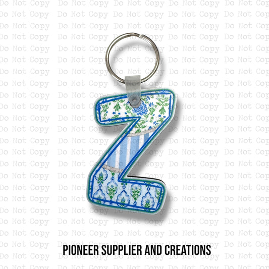 Bloomful Bliss Z Keychain Sublimation Blank Kit