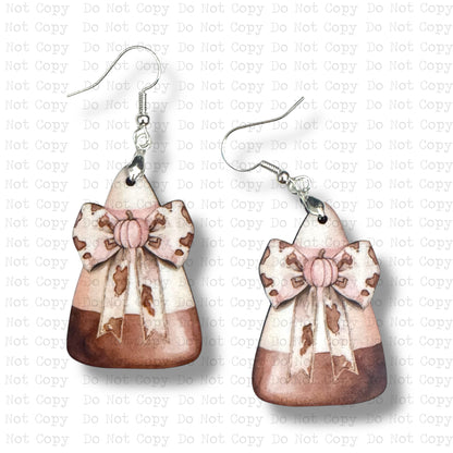 Western Candy Corn Earring Sublimation Blank Kit