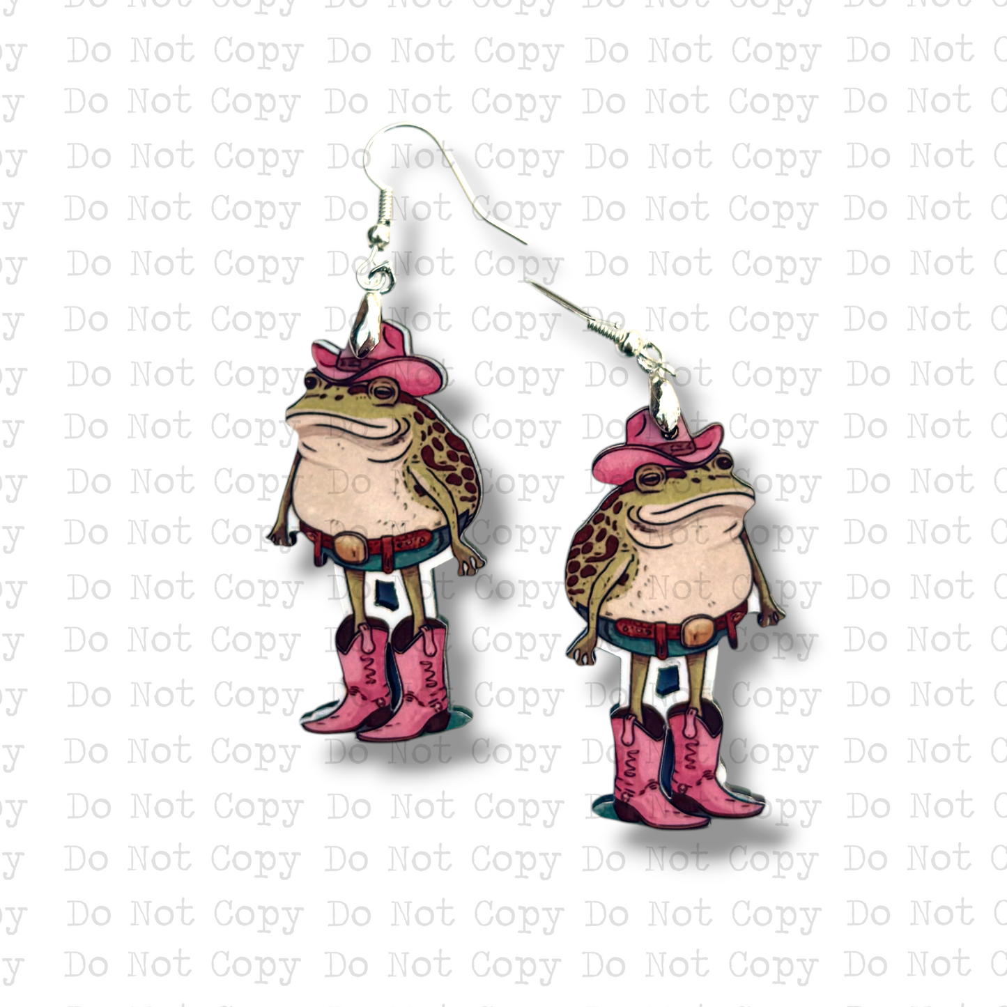 Shenanigan Frog Earring Sublimation Blank Kit