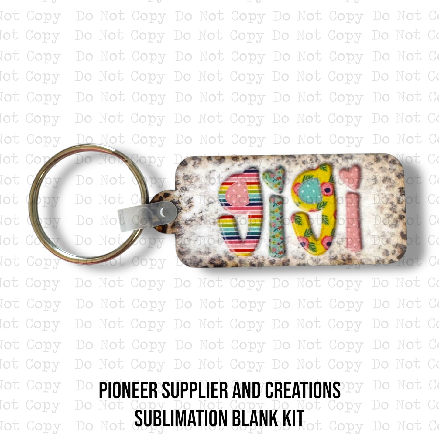 Spring Gigi Keychain Sublimation Blank Kit