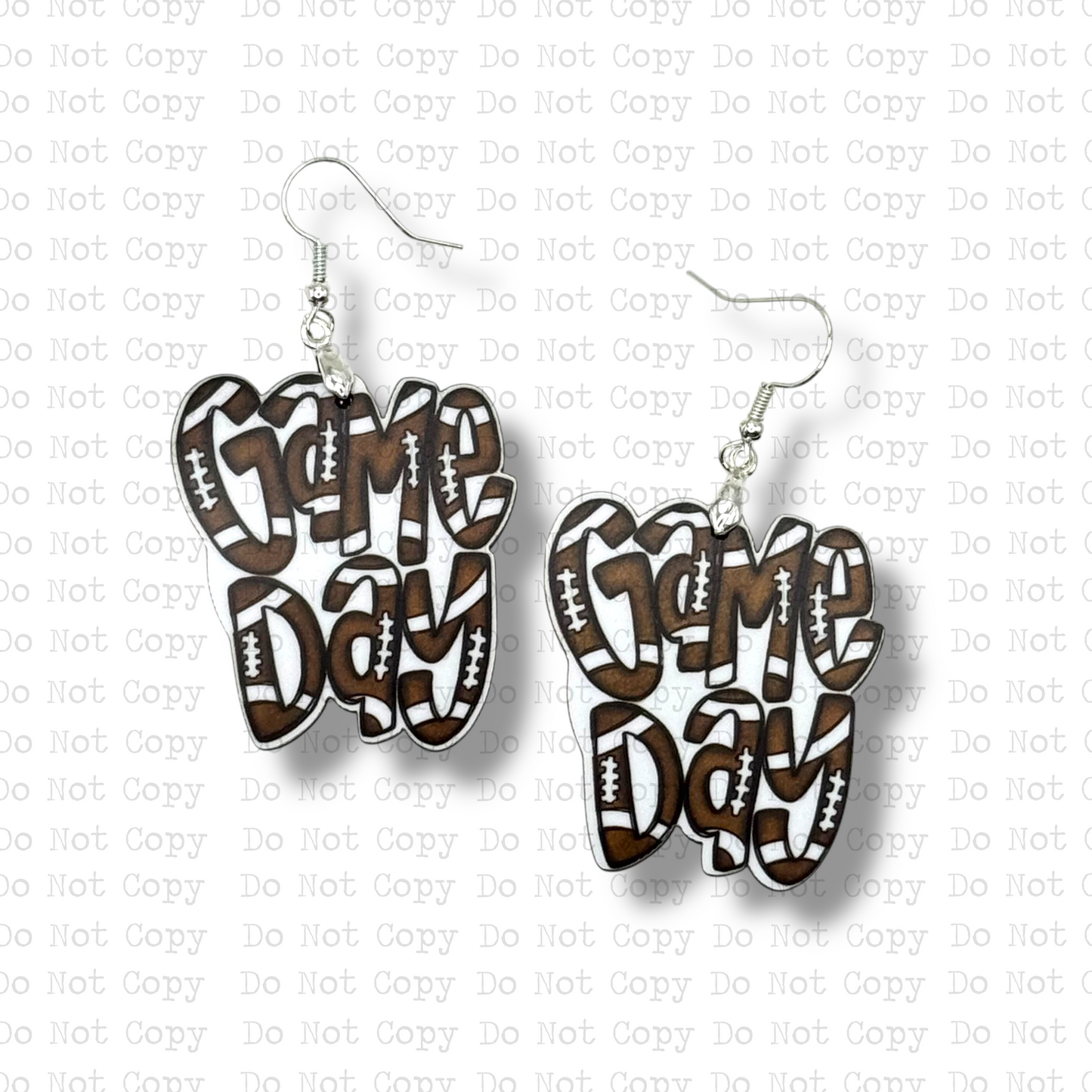 Game Day Football Earring Sublimation Blank Kit | ARA