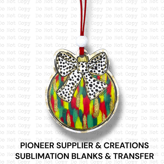 Preppy Traditional Ornament Sublimation Blank | ARA