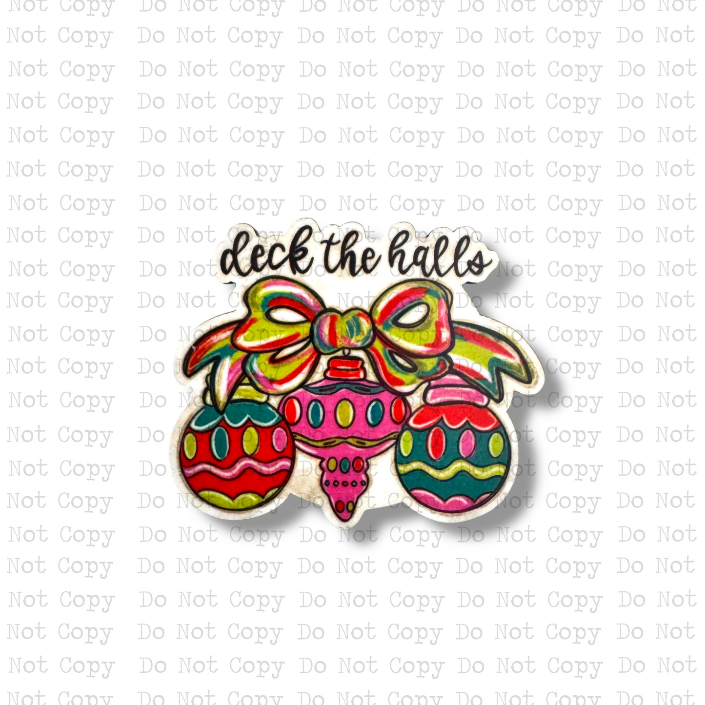 Deck The Halls Button Sublimation Blank